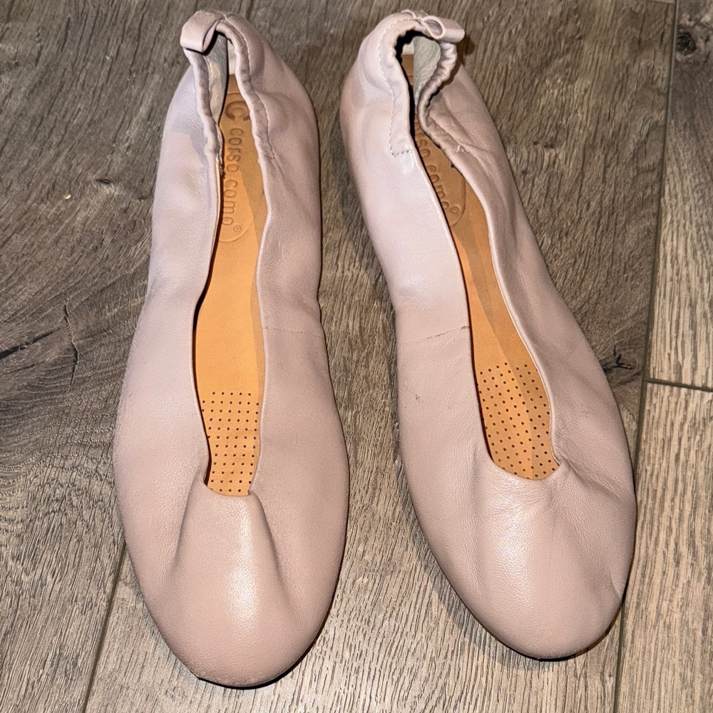 Corso como leather ballerina flats size - 8